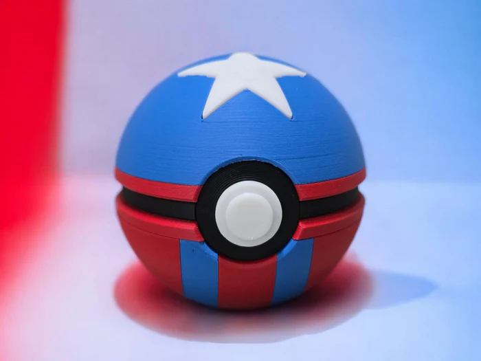 Pokemon pokeball 3D Printed Fast Ball | Anime Inspired Collectible Display Case - Image 2
