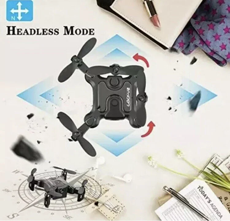 4DRC V2 Mini Drone : RC Foldable Nano Drone Pocked Quadcopter Remote Control - Image 3