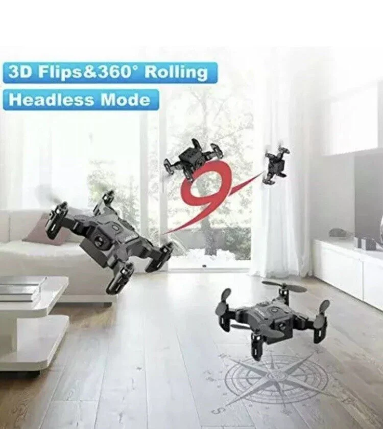 4DRC V2 Mini Drone : RC Foldable Nano Drone Pocked Quadcopter Remote Control - Image 5