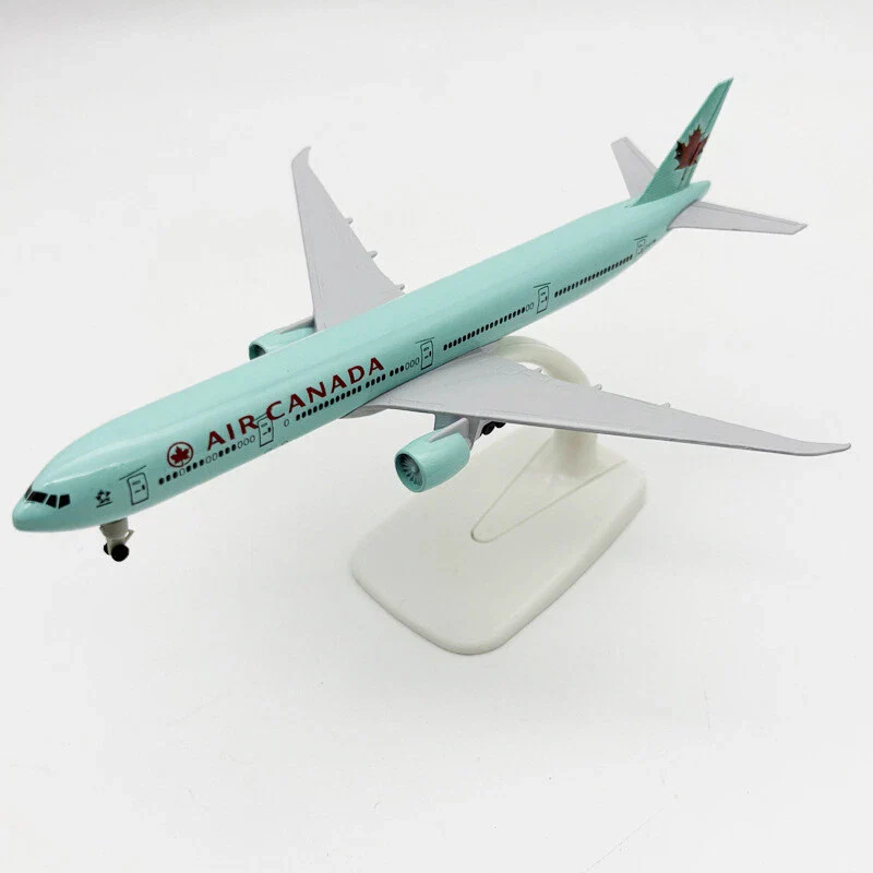 Aircraft 'Air Canada Boeing 777 Metal Diecast Airplane 20cm' Scale C-F I T W With Display Stand And Landing Wheels ( No.319) - Image 6
