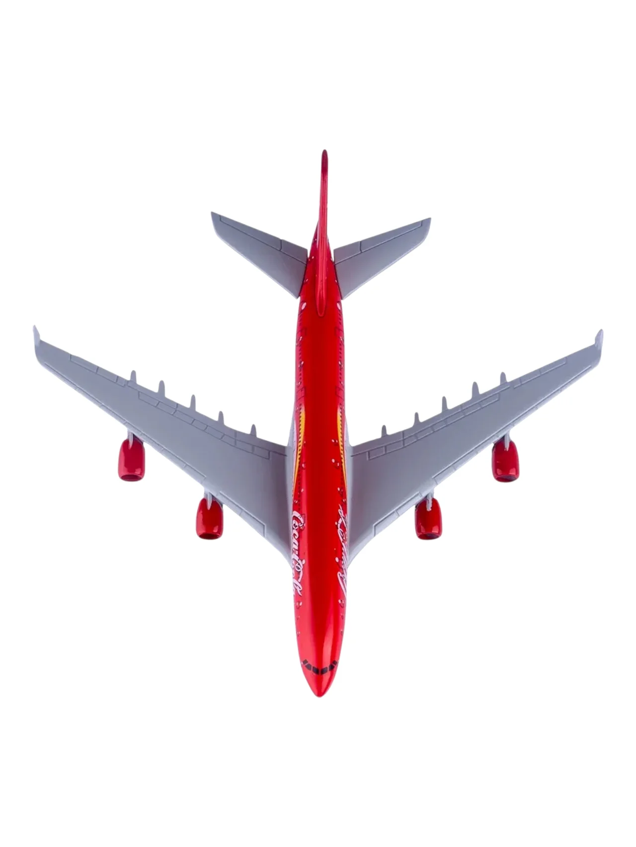 Aircraft Coca-Cola Airbus 380 Airplane Diecast Metal (No.108) Display Stand 16cm Scale - Image 6