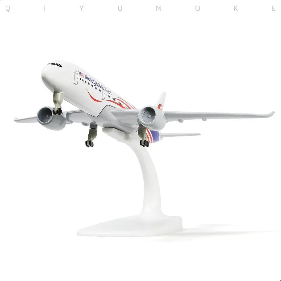 Aircraft Malaysia Airlines Airbus Display Stand With Landing Wheels Diecast Model 20cm Scale (No. 325)Airplane - Image 4