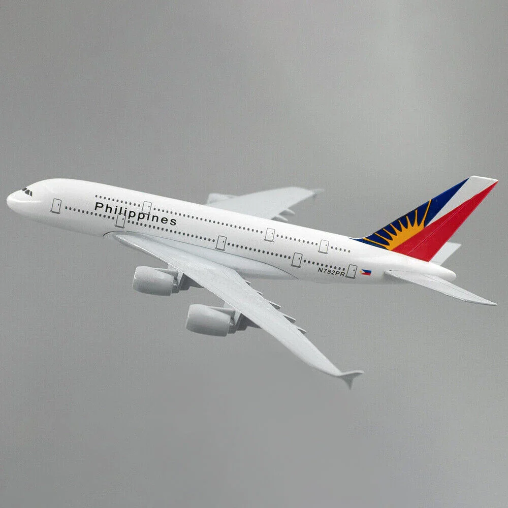 Aircraft Model 1:400 A380 Philippine Airlines Airplane Model Alloy Diecast Plane Ornaments 16cm (Code 103) - Image 3