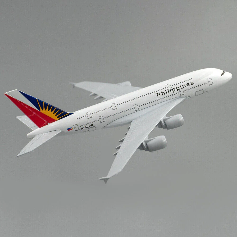Aircraft Model 1:400 A380 Philippine Airlines Airplane Model Alloy Diecast Plane Ornaments 16cm (Code 103) - Image 4