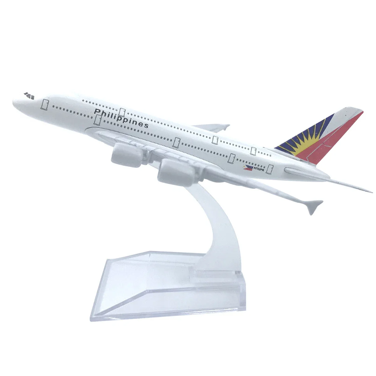 Aircraft Model 1:400 A380 Philippine Airlines Airplane Model Alloy Diecast Plane Ornaments 16cm (Code 103) - Image 6
