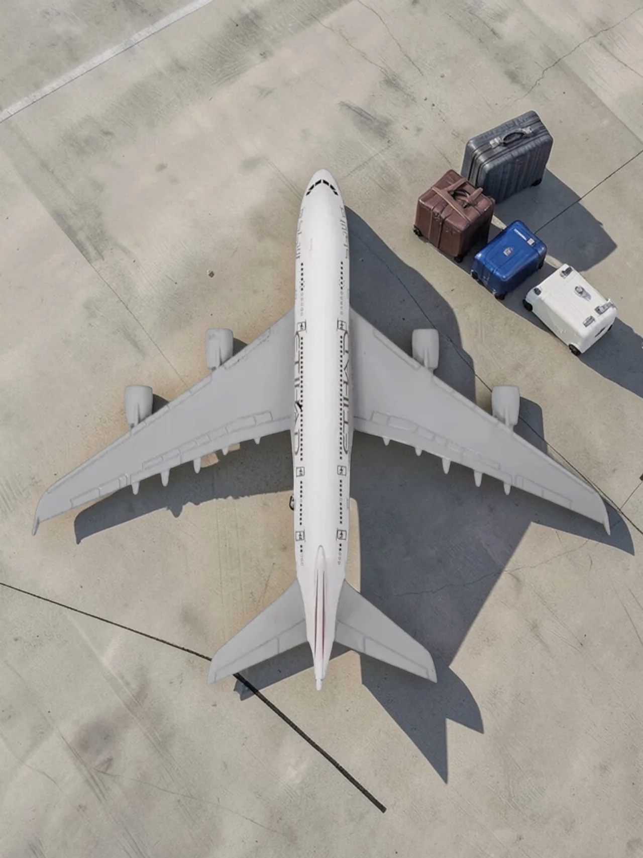 Aircraft Model Airbus ETIHAD Airlines A380 Model - 16cm Airplane Durable Construction (Code-102A) - Image 6