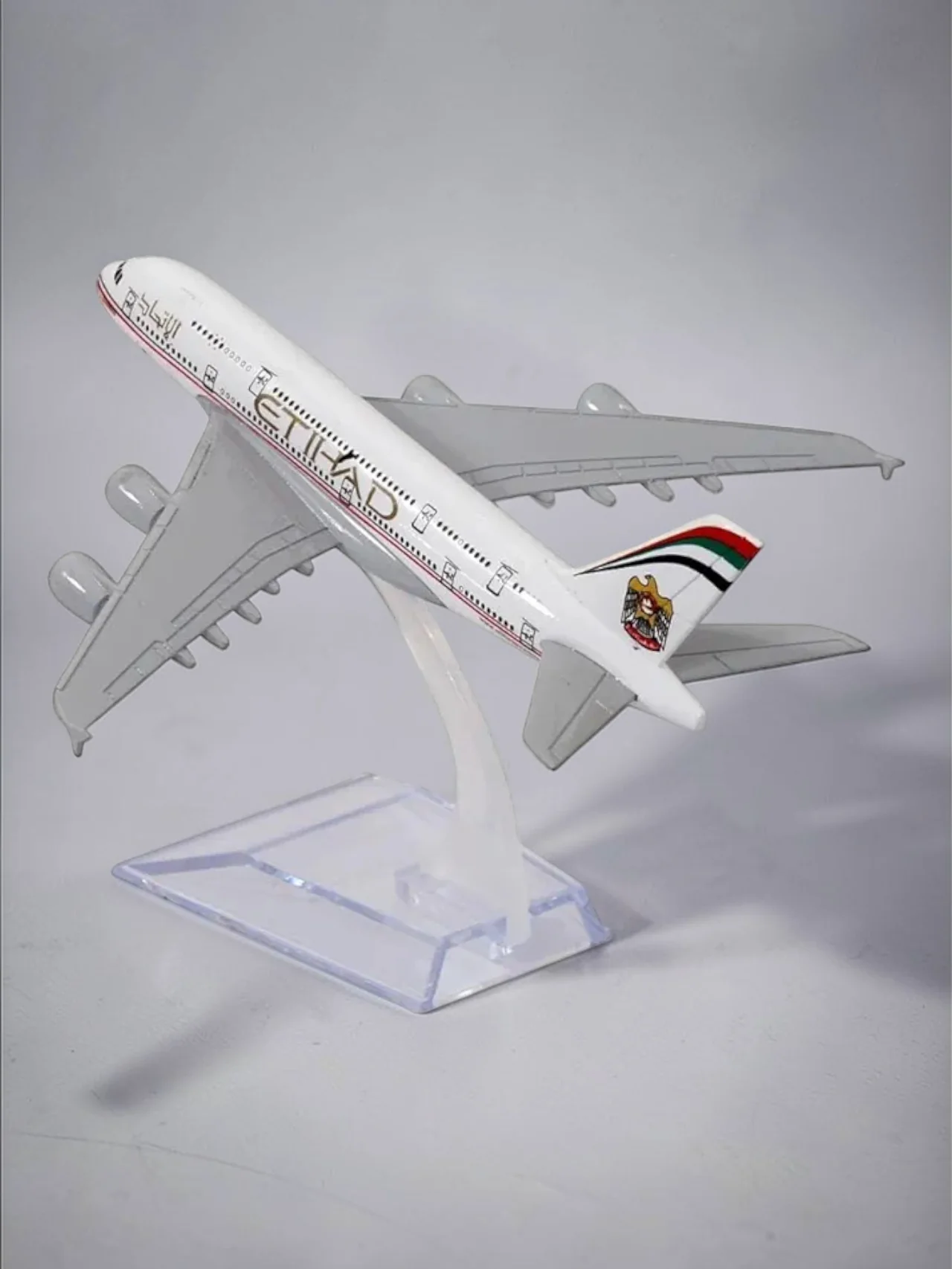Aircraft Model Airbus ETIHAD Airlines A380 Model - 16cm Airplane Durable Construction (Code-102A) - Image 7