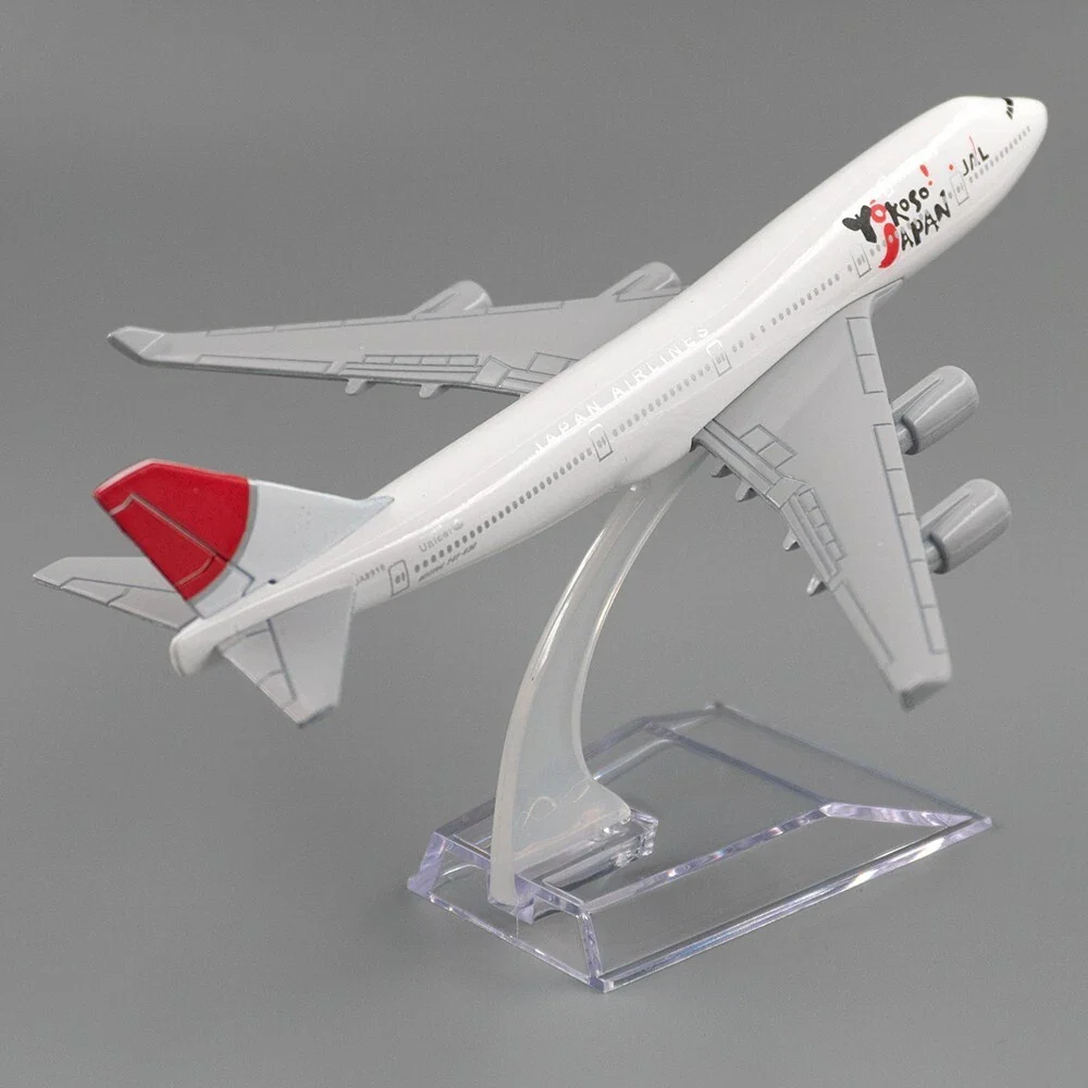 Aircraft Model Aircraft Boeing 747 Yokoso Japan JAL Airlines Model Alloy B747 Plane Airplane 16cm ( Code 128 ) - Image 2