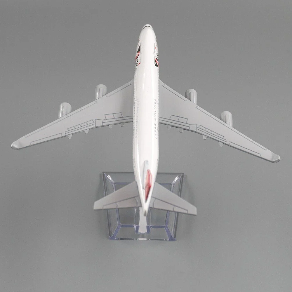 Aircraft Model Aircraft Boeing 747 Yokoso Japan JAL Airlines Model Alloy B747 Plane Airplane 16cm ( Code 128 ) - Image 3