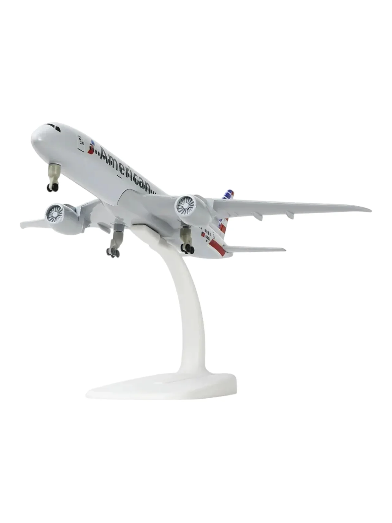 Aircraft model American 787 Diecast Metal Airplane Boeing 787 Model With Display Stand And Landing Wheels (20cm) Scale (No.309) - Image 3