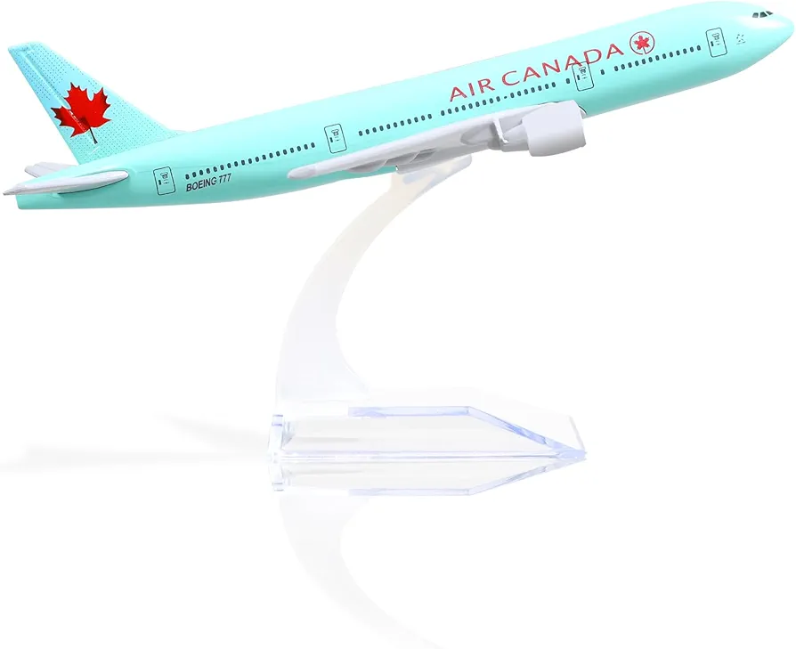 Aircraft Model Boeing 777 Air Canada Diecast Metal Airplane Model with Stand Airlines Model Plane Alloy Display Collectible Model 16cm (Code 135) - Image 7