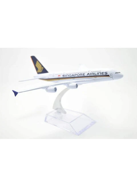 Aircraft Model Diecast Alloy Metal Singapore Airlines/Airways Airbus A380 16 cm (Code-111)