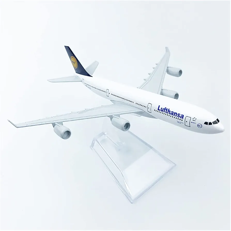 Aircraft Model Lufthansa 16cm Alloy Aircraft Airbus A340 Airplane (Code-117) - Image 2
