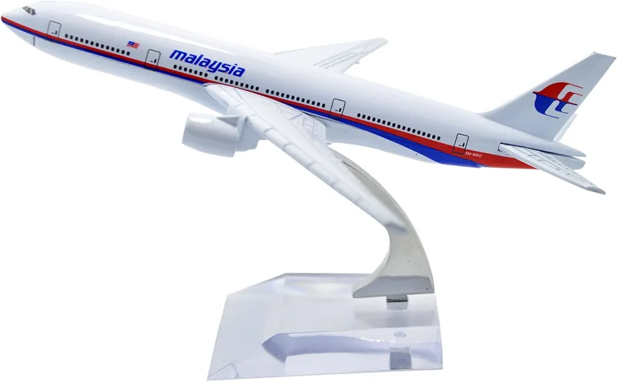 Aircraft Model TANG DYNASTY 16cm B777 Malaysia Airlines Metal Airplane Model ( code 136 ) - Image 6