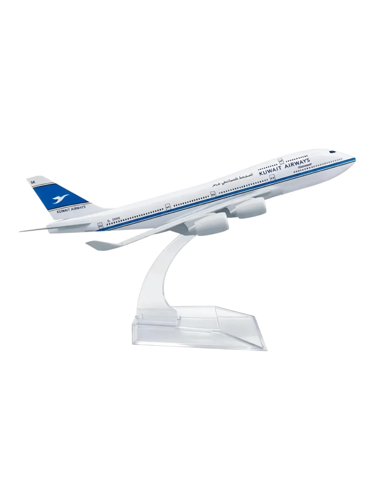 Aircraft Model Western Era Kuwait Airways B747 1:300 Scale Model | 16cm Metal Airplane (Code 129)