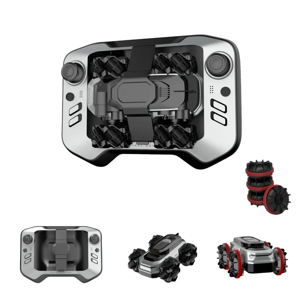 Amphibious Remote Control Car - Waterproof RC Stunt Car for Kids with 360° Spins, 50 Min Batteries,High-Speed, All-Terrain, One car with two kinds of wheels make more fun - Image 9