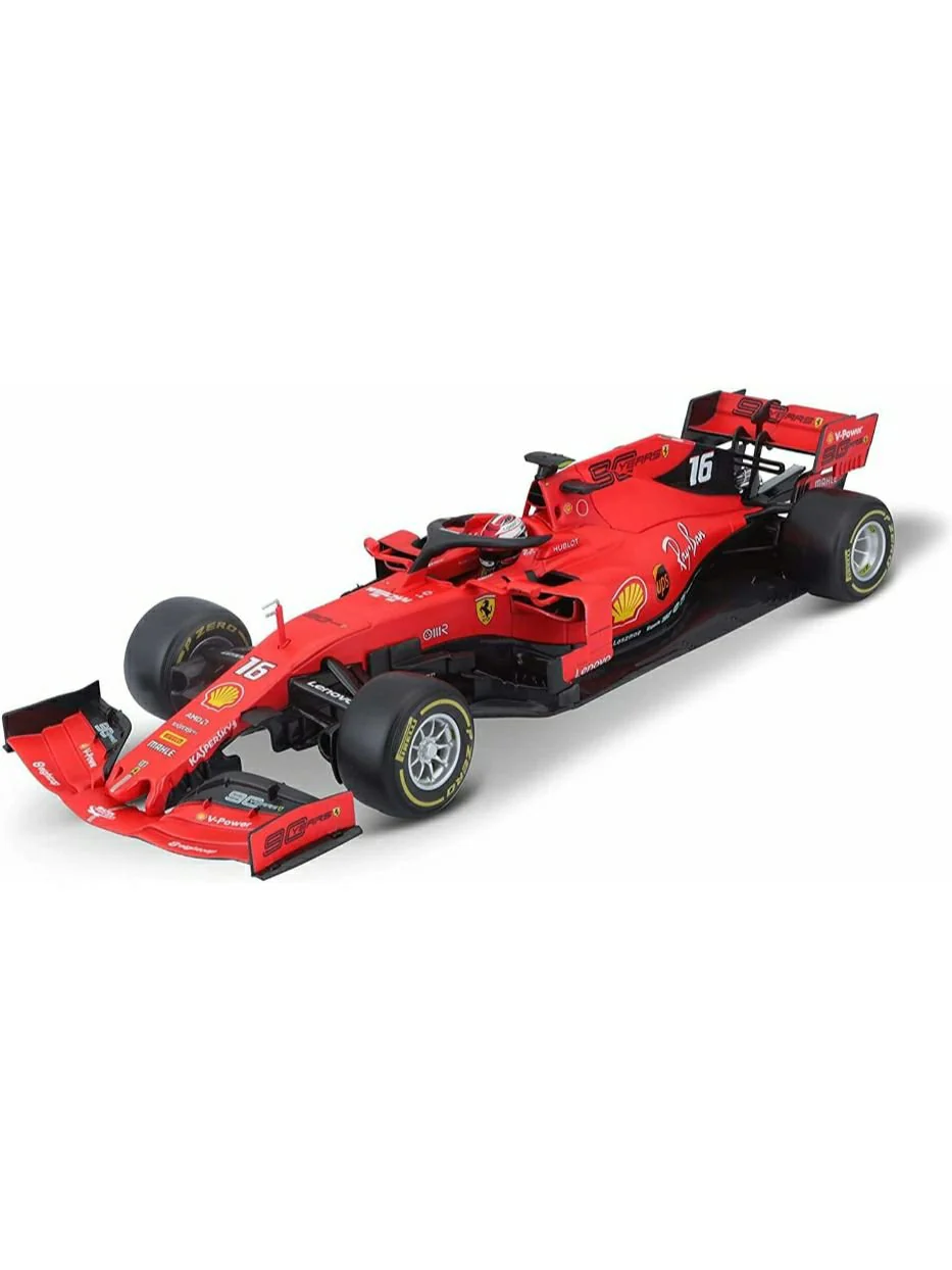 Bburago 1:18 Ferrari Racing SF90 C. Leclerc(Box damaged car mint condition) - Image 4