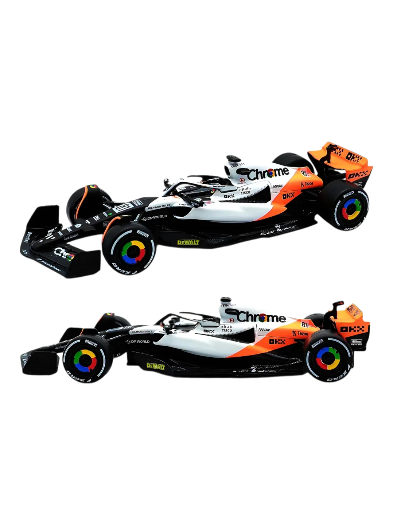Bburago 1/43 Scale Formula 1 McLaren F1 MCL60 Monaco Grand Prix Collection - #4 Lando Norris - Image 4