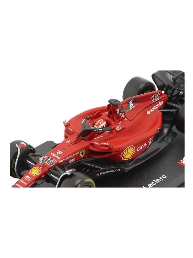 Bburago, 1/43 Scale Model Compatible With Ferrari Replica Miniature Model Compatible With Scuderia Replica Miniature F1-75 # 16 Compatible With Charles Leclerc Replica Miniature Model 2022 Racing - Image 2