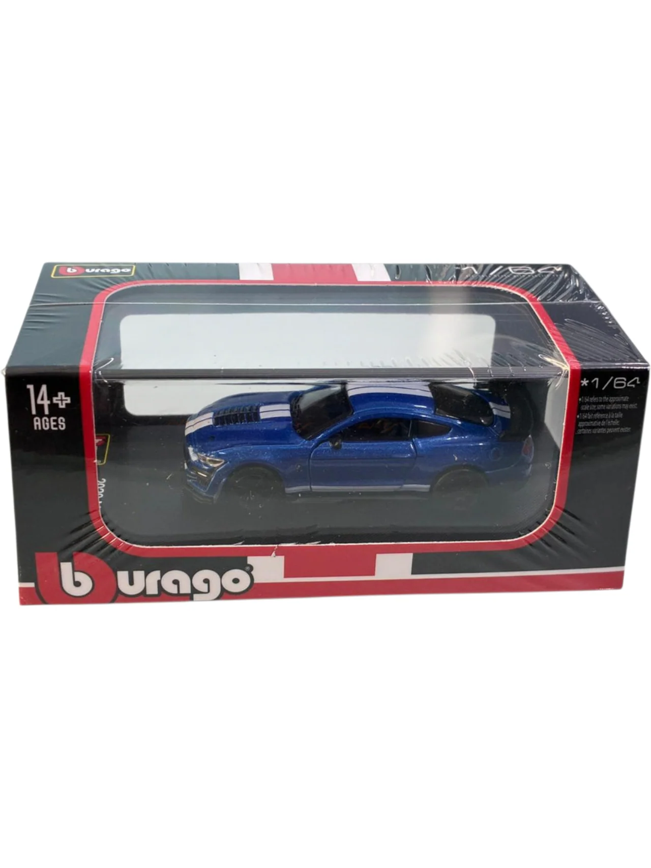 Bburago 2020 mustang Shelby GT500  1:64 Scale diecast cars metal bburago -28-59074BL - Image 2