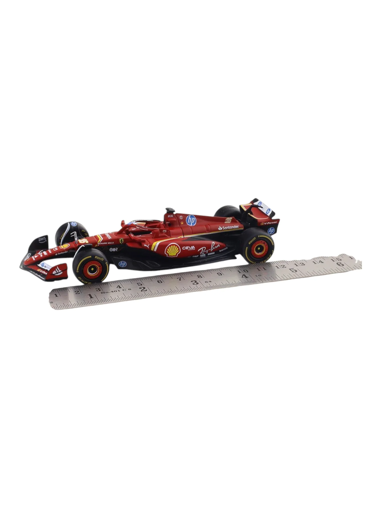 Bburago 2024 SF24 Ferrari Formula 1 (F1) Racing car #16 Charles Leclerc car 1:43 (With Acrylic Case) - Image 3