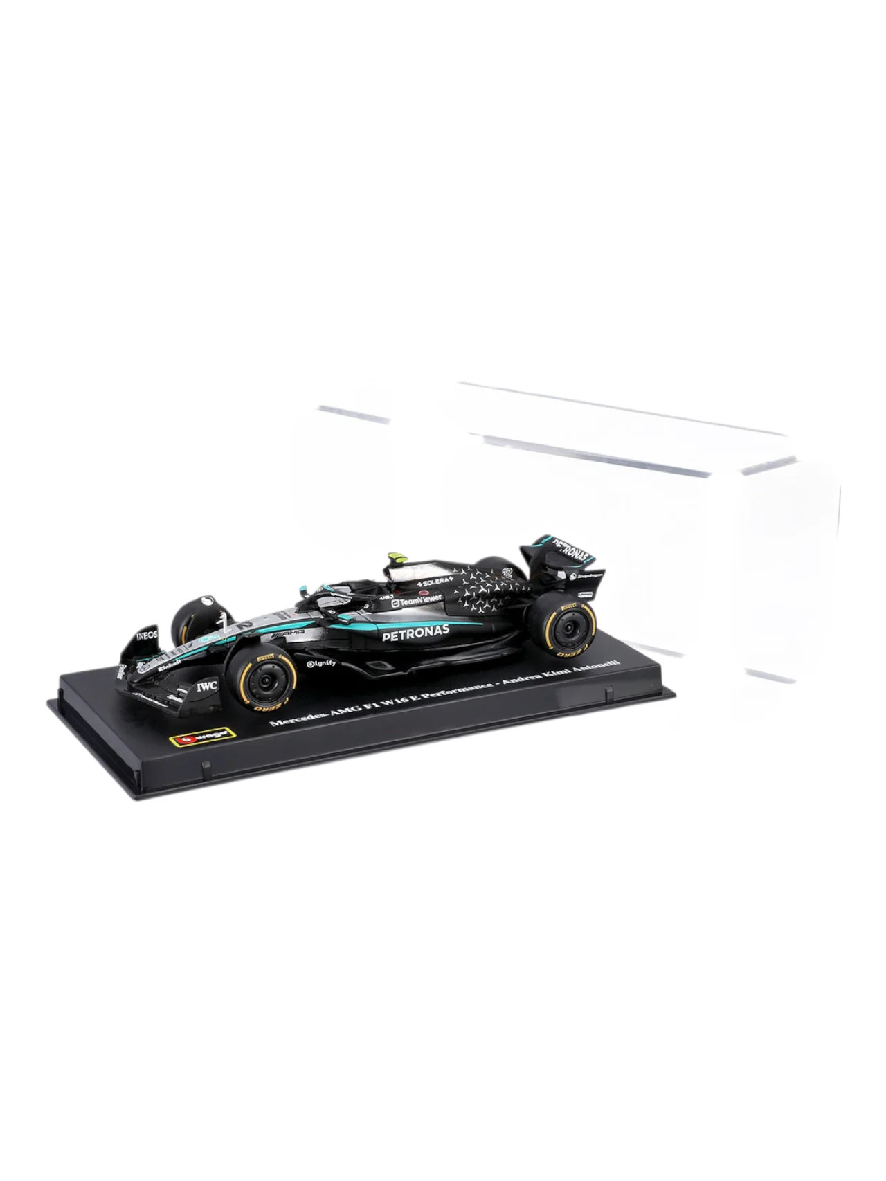 Bburago 2025 formula 1 ( f1 ) No.12 Mercedes amg f1 w16 E Performance andrea kimi Antonelli 1:43 Scale #18-38237A - Image 2