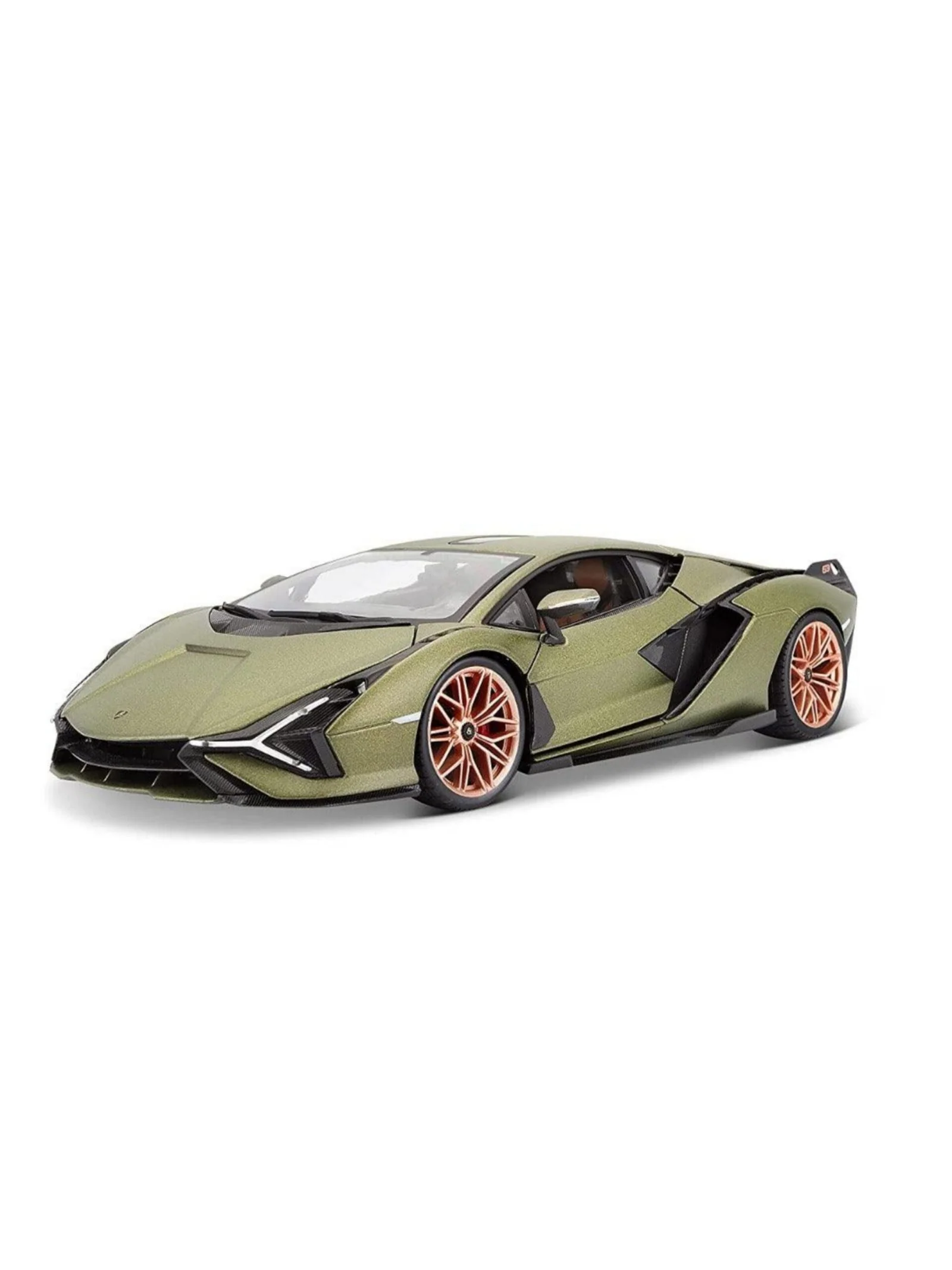 Bburago Die-Cast 1: 18 Scale Lamborghini Sian FKP 37 (Green) - Image 2