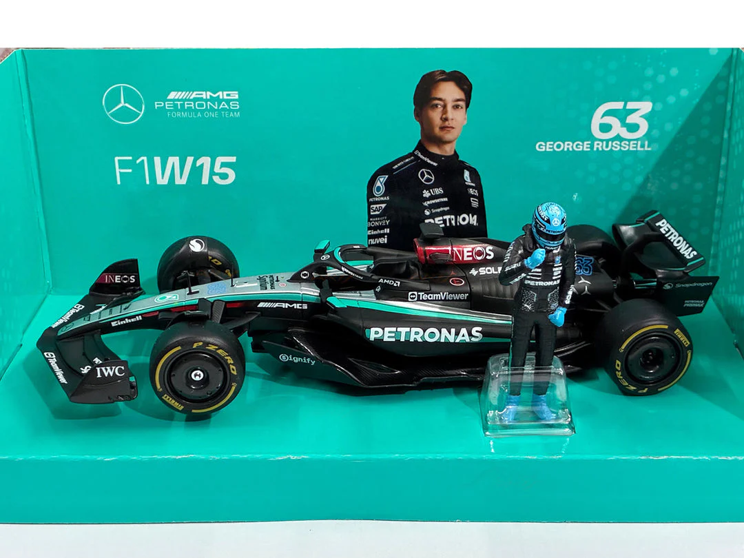 Bburago F1w15 Mercedes-AMG No 63 George Russell 1:24 Scale Diecast Model Car