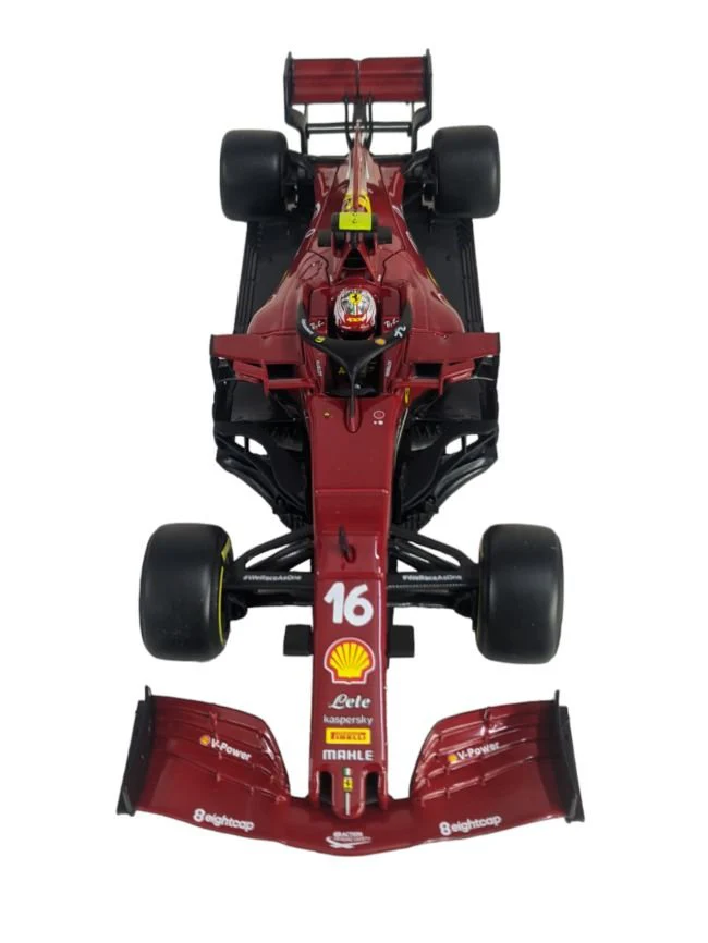 Bburago Ferrari racing tuscan GP Ferrari's SF1000 C. Leclerc (Box damaged car mint condition) - Image 4