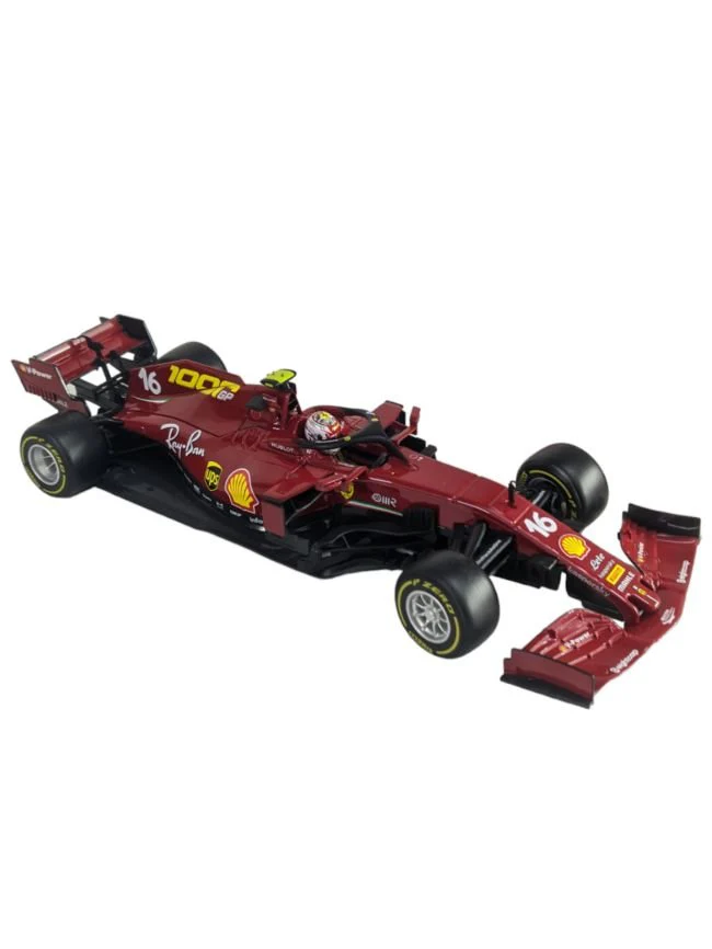 Bburago Ferrari racing tuscan GP Ferrari's SF1000 C. Leclerc (Box damaged car mint condition) - Image 7