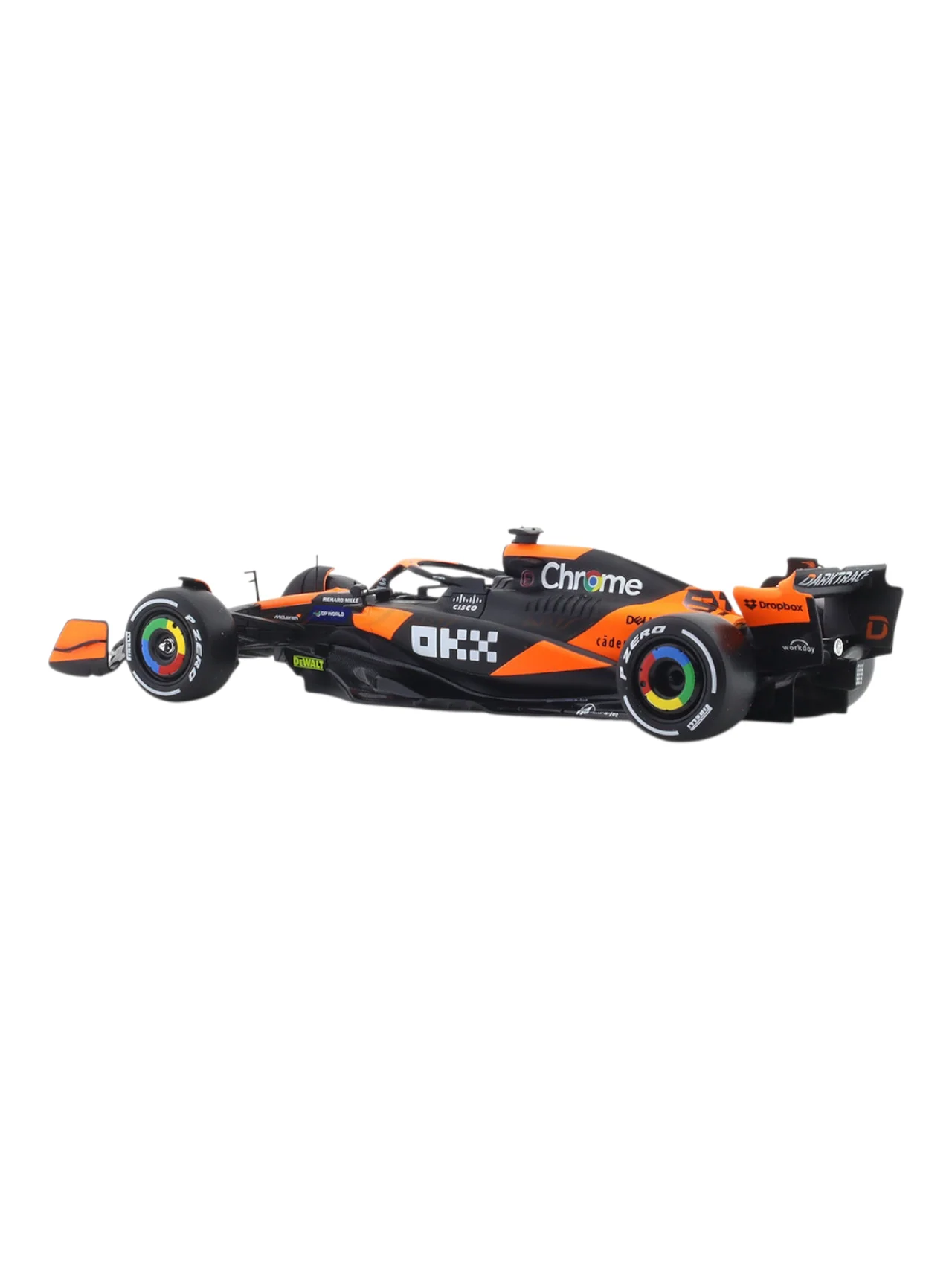 Bburago Formula 1 (F1) 2024 Mclaren MCL38 Miami Grand Prix Driver No-81 Oscar Piastri 1:24 Scale (With Figure) - Image 4