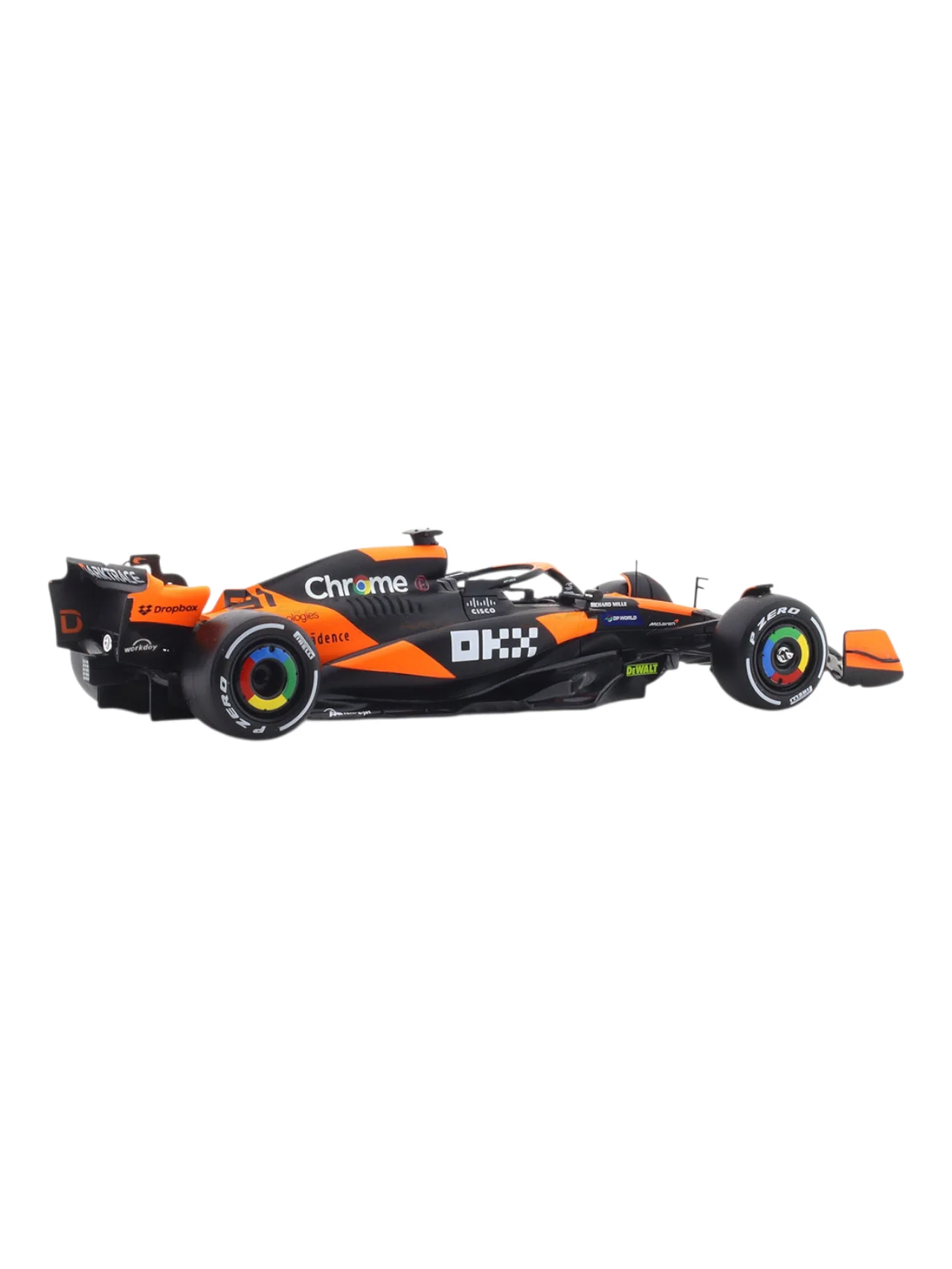 Bburago Formula 1 (F1) 2024 Mclaren MCL38 Miami Grand Prix Driver No-81 Oscar Piastri 1:24 Scale (With Figure) - Image 6