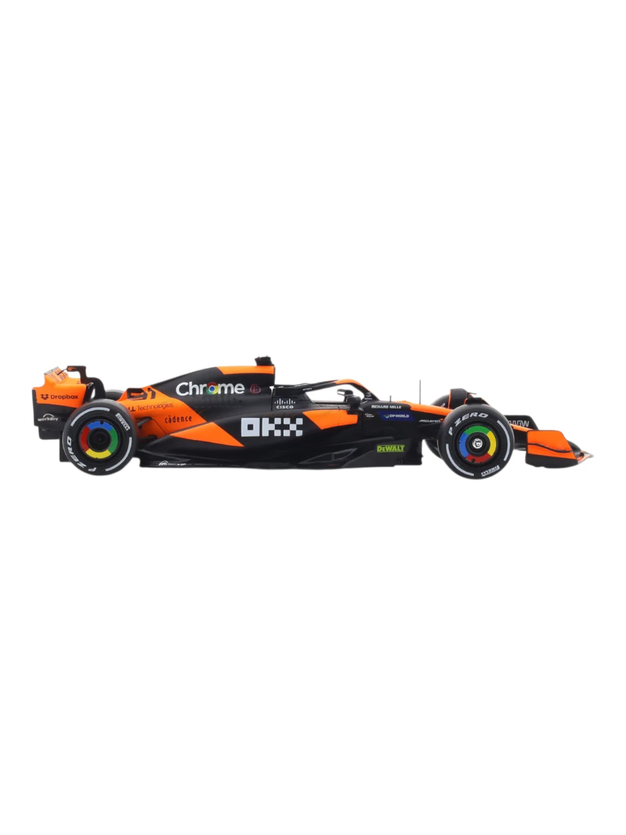 Bburago Formula 1 (F1) 2024 Mclaren MCL38 Miami Grand Prix Driver No-81 Oscar Piastri 1:24 Scale (With Figure) - Image 7