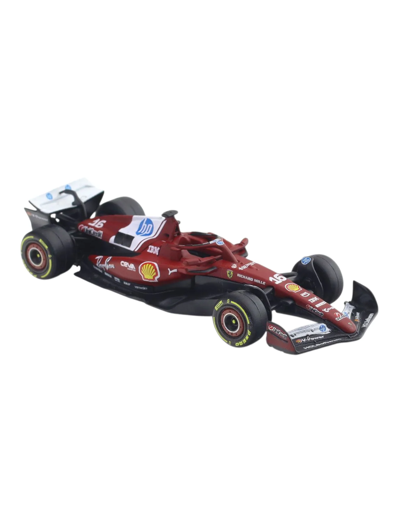 Bburago Formula 1 (F1) 2025 Ferrari SF-25 Charles Leclerc No-16 1:64 Scale - Image 6