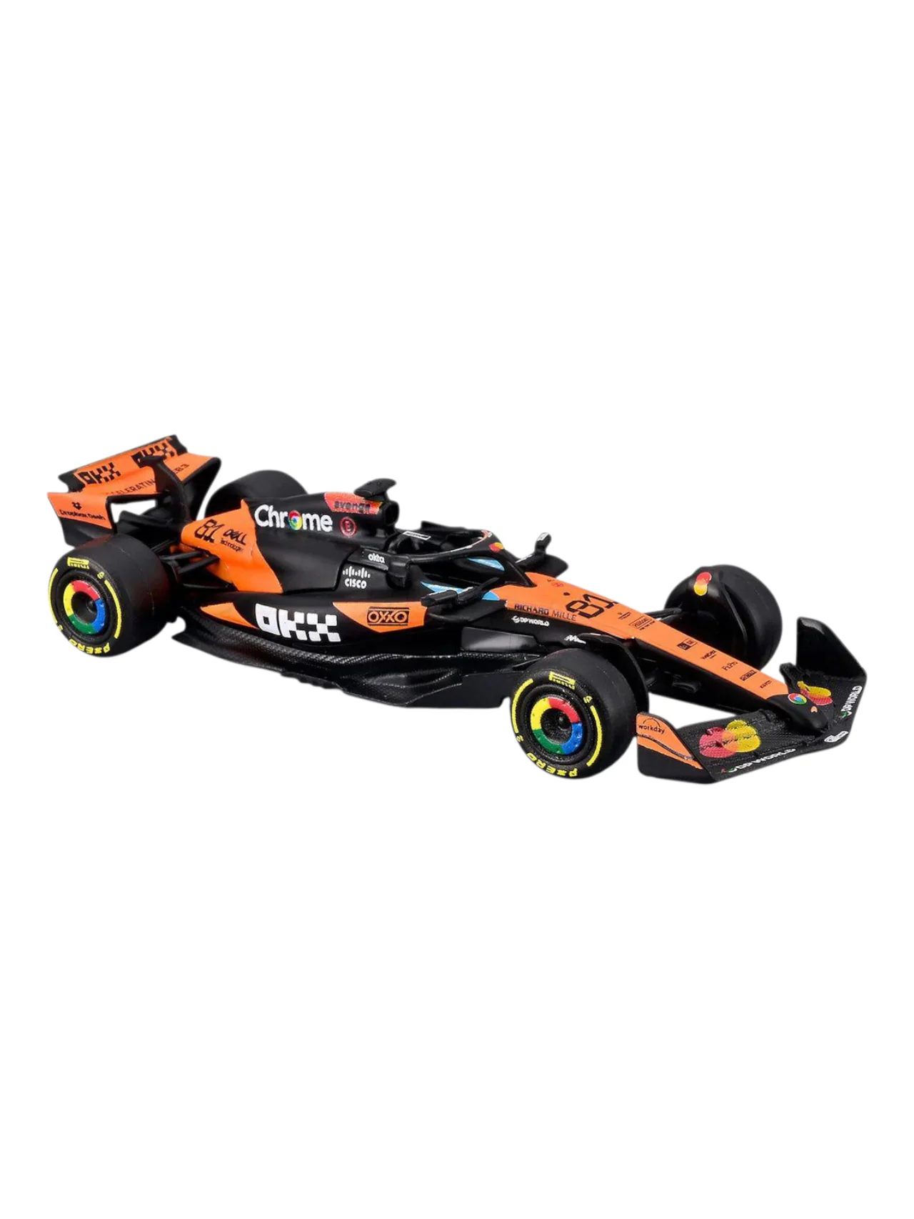 Bburago Formula 1 (F1) 2025 Mclaren MCL39 Oscar Piastri No-81 1:64 Scale - Image 5