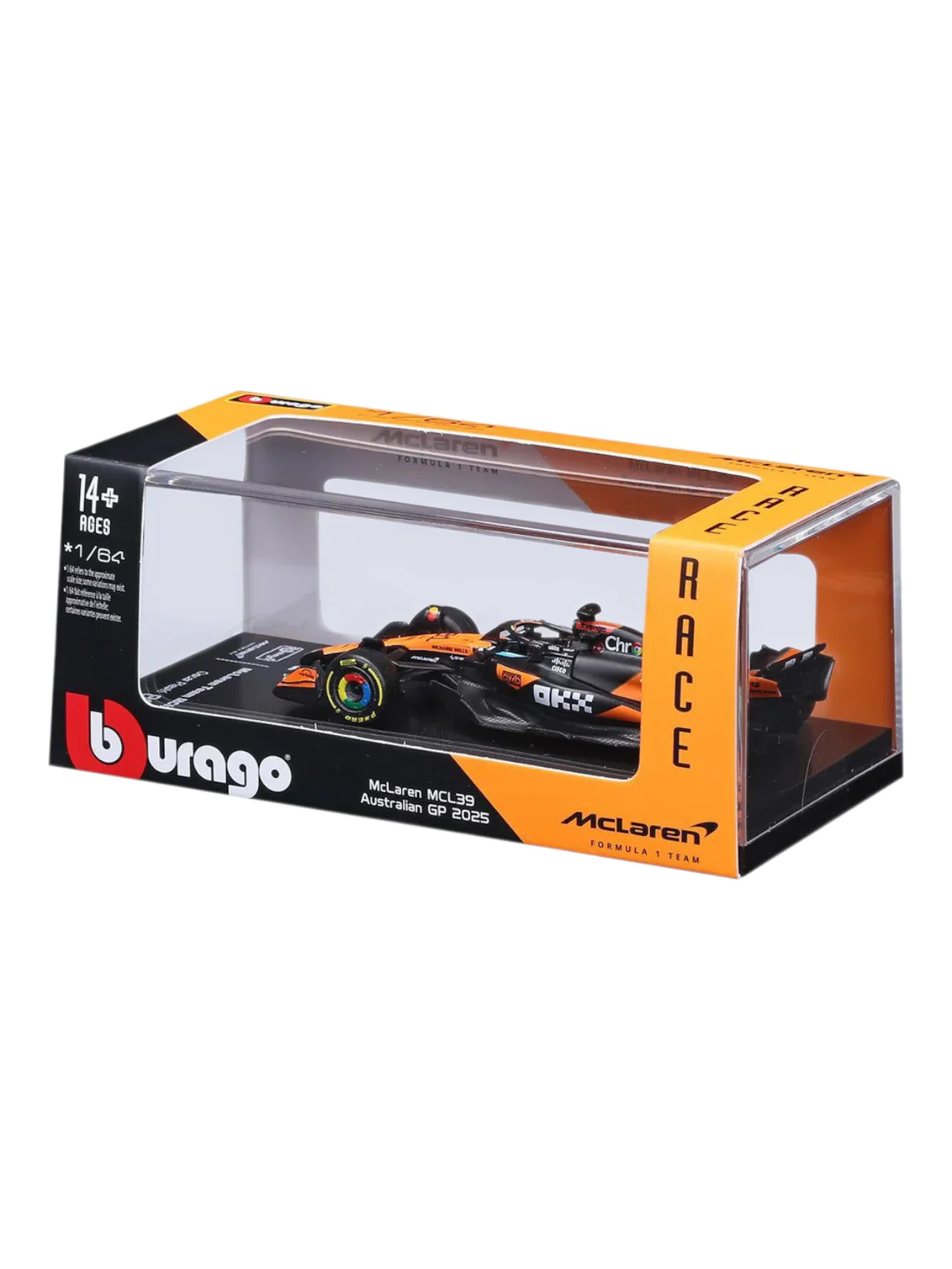 Bburago Formula 1 (F1) 2025 Mclaren MCL39 Oscar Piastri No-81 1:64 Scale - Image 8