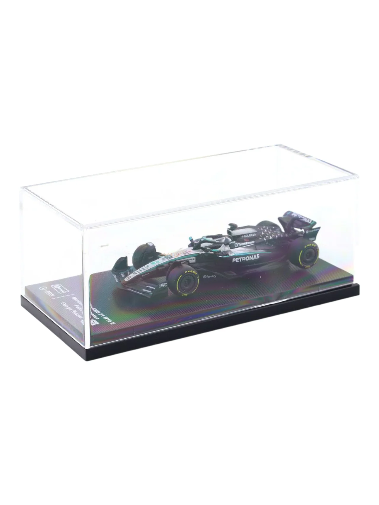 Bburago Formula 1 (F1) 2025 Mercedes-AMG F1 W16 E George Russell No-63 1:64 Scale - Image 2