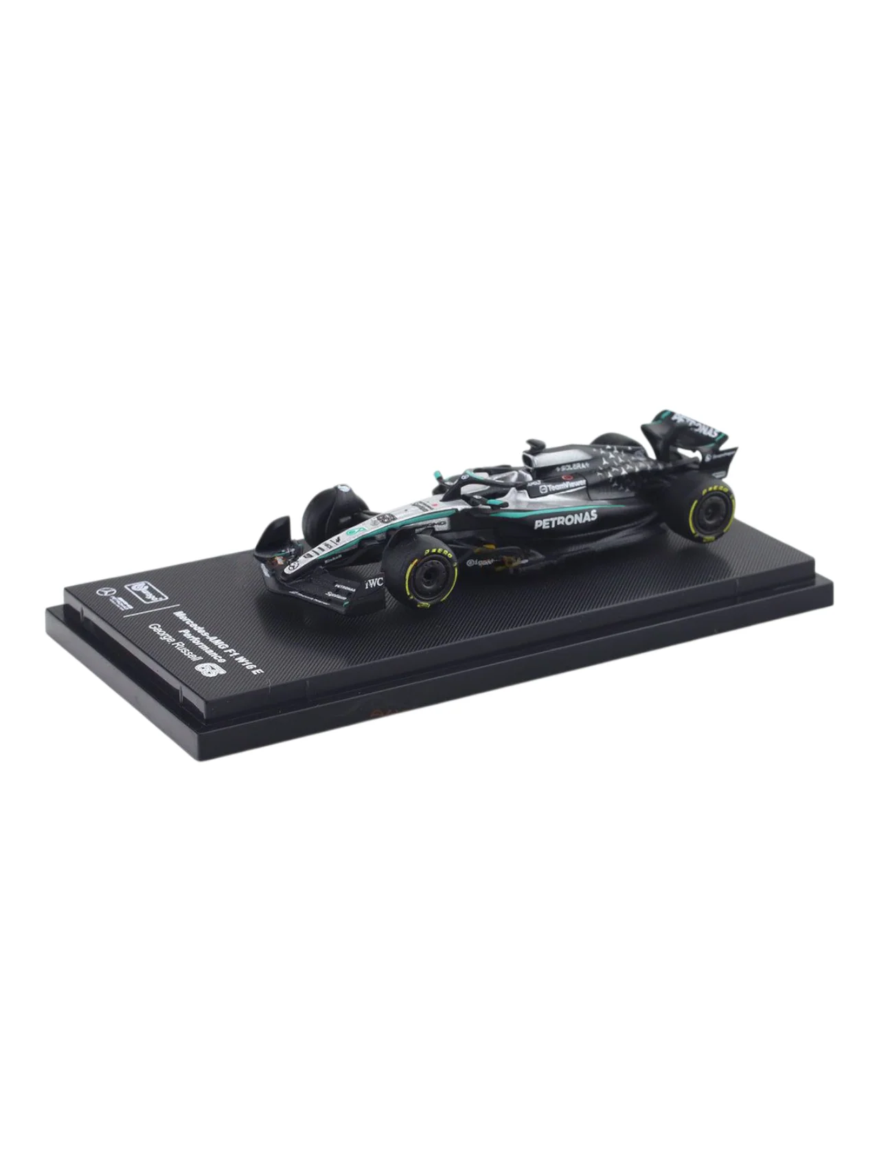 Bburago Formula 1 (F1) 2025 Mercedes-AMG F1 W16 E George Russell No-63 1:64 Scale - Image 3