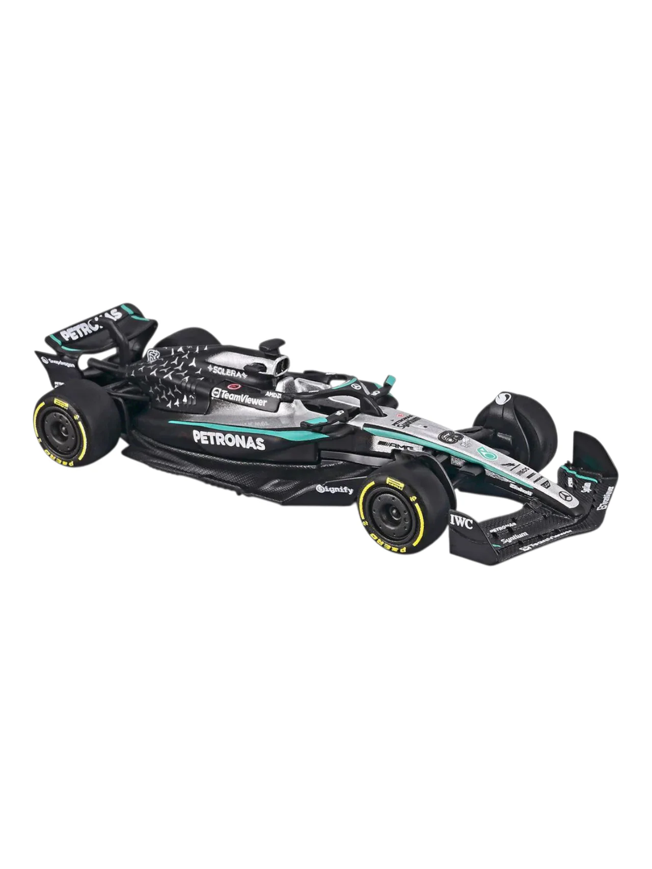 Bburago Formula 1 (F1) 2025 Mercedes-AMG F1 W16 E George Russell No-63 1:64 Scale - Image 4