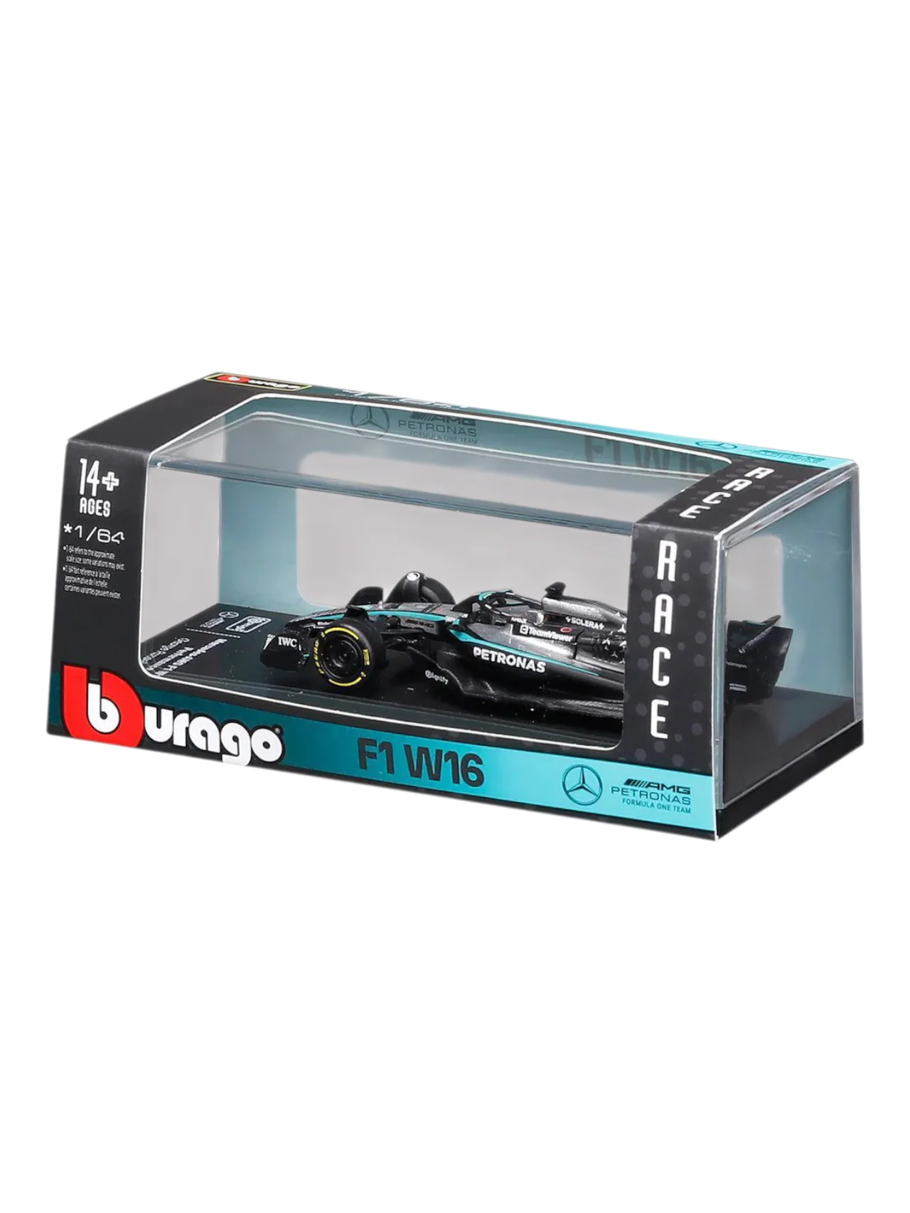 Bburago Formula 1 (F1) 2025 Mercedes-AMG F1 W16 E George Russell No-63 1:64 Scale - Image 5