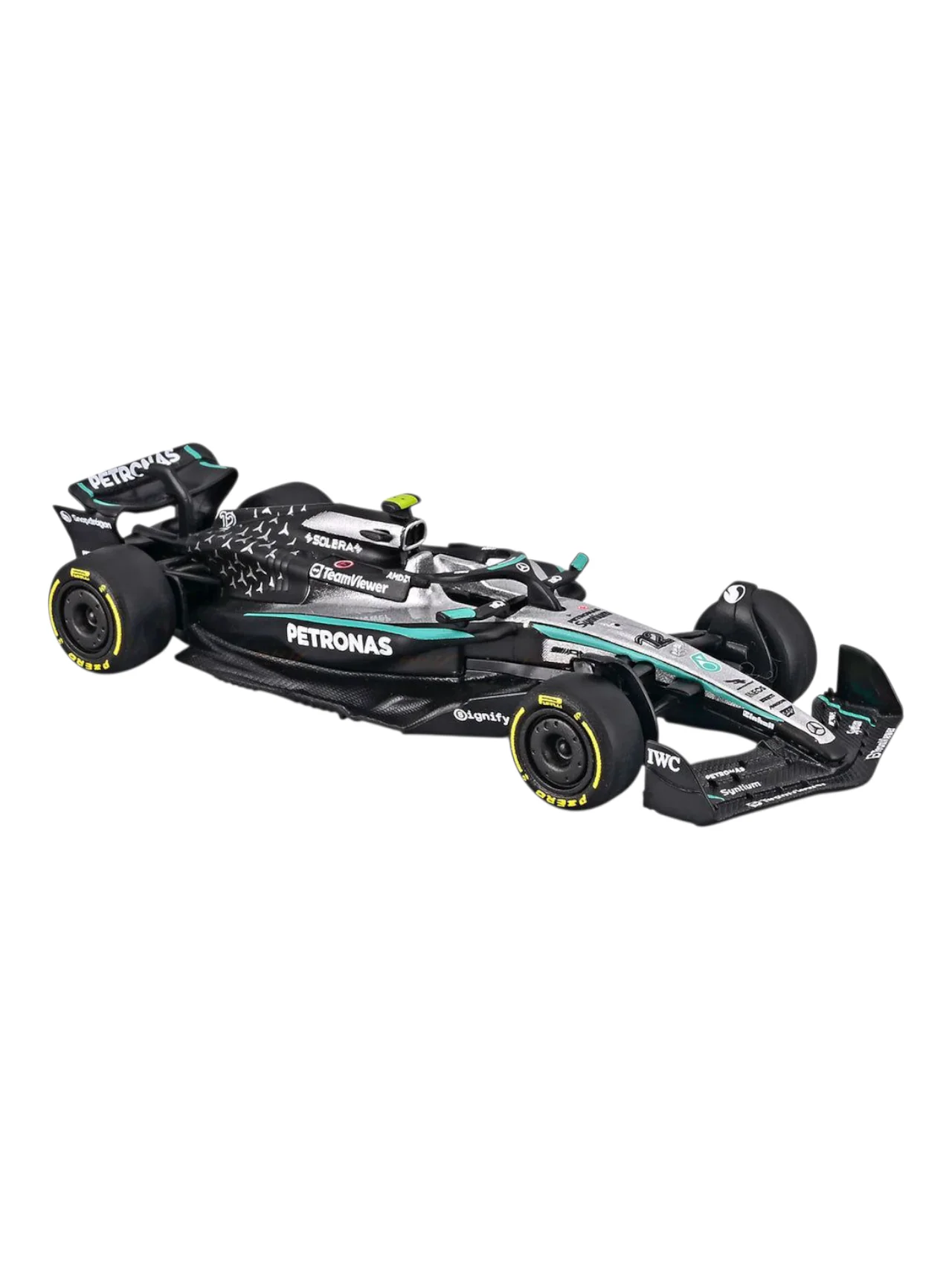 Bburago Formula 1 2025 Mercedes-AMG F1 W16 E Kimi Antonelli No-12 1:64 Scale - Image 4