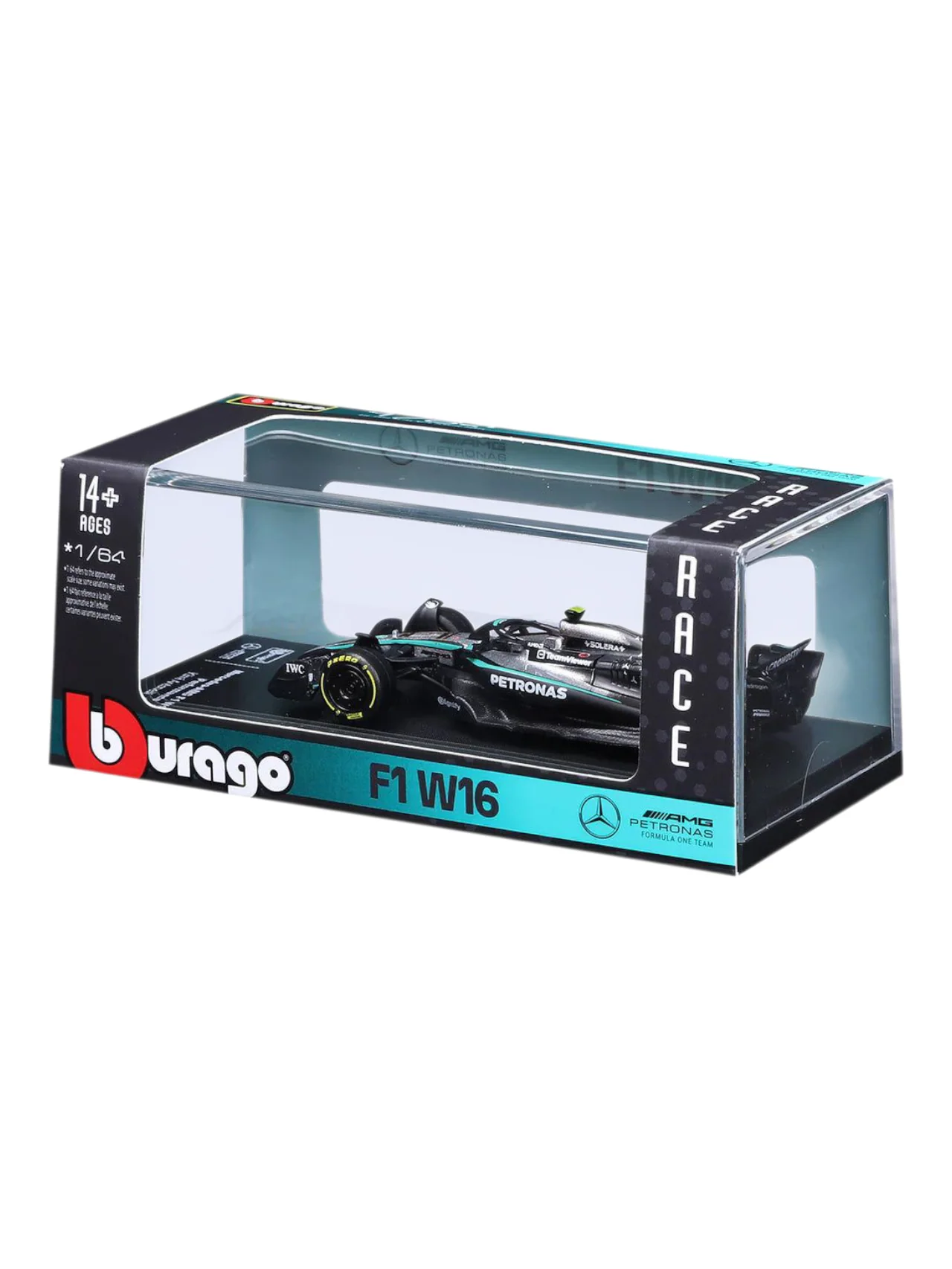 Bburago Formula 1 2025 Mercedes-AMG F1 W16 E Kimi Antonelli No-12 1:64 Scale - Image 6