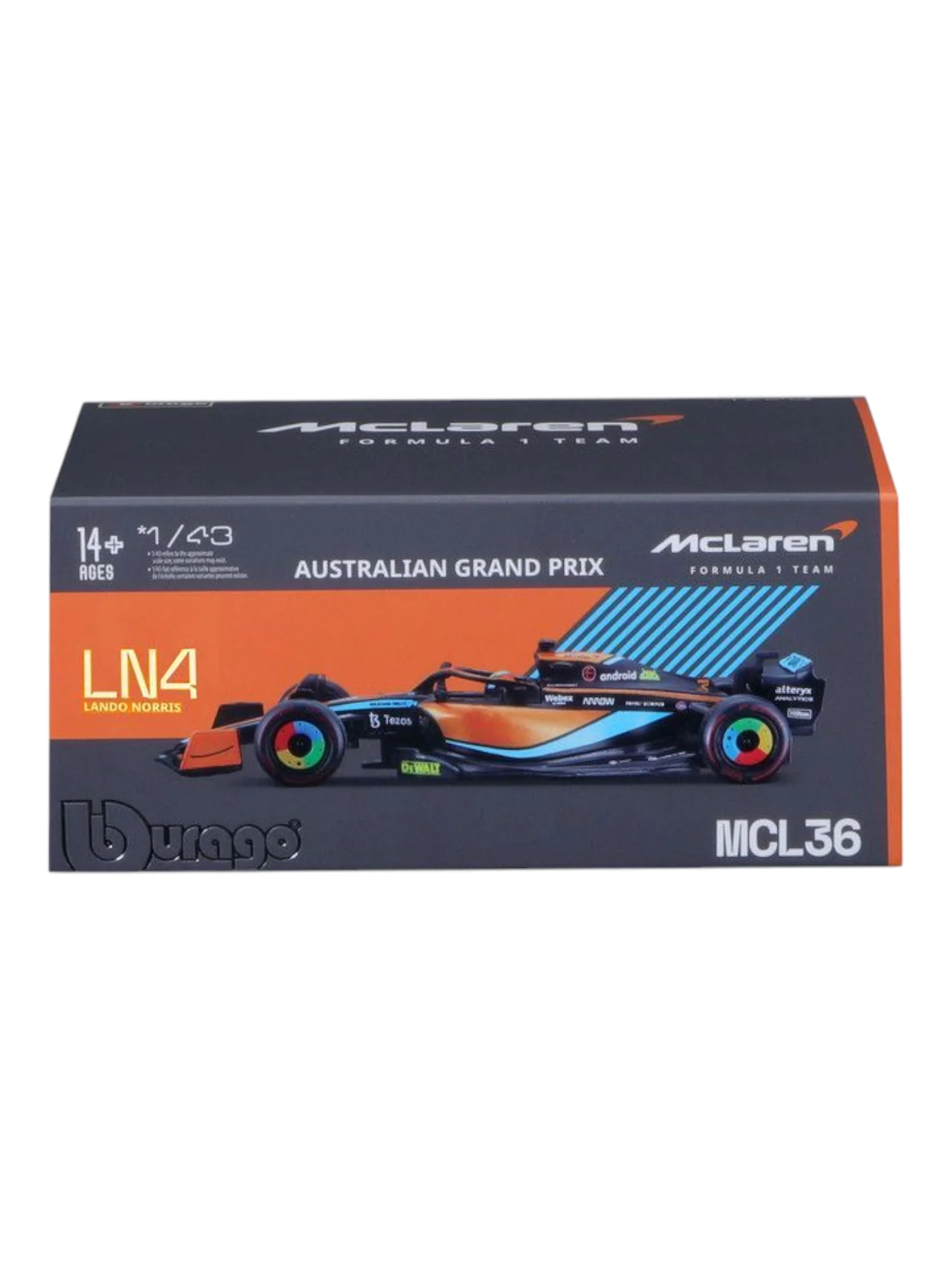 Bburago Formula 1 (F1) Mclaren Diecast 1:43 Scale (With Acrylic Case) - Image 6