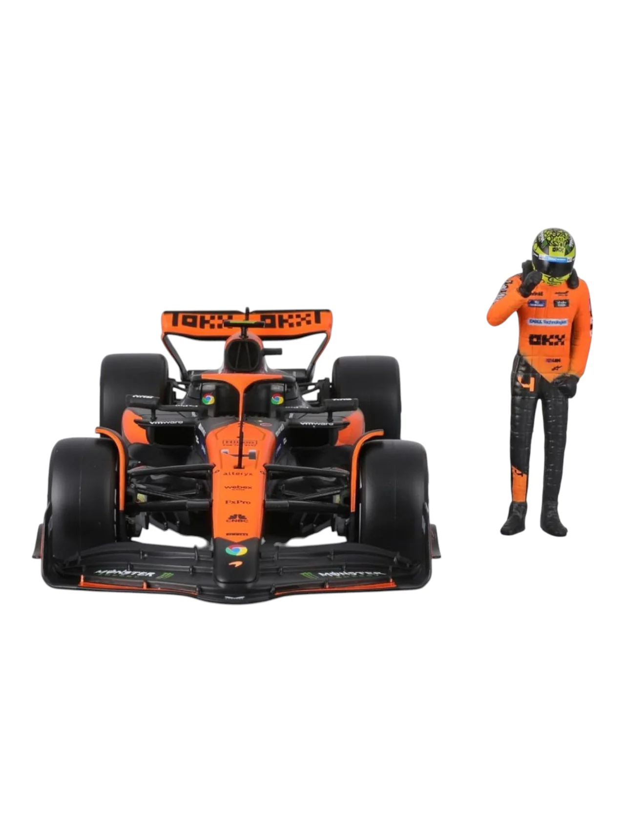 Bburago Formula 1 (F1) Mclaren MCL38 Miami Grand Prix 2024 #4 Lando Norris Diecast 1:24 Scale - Image 5