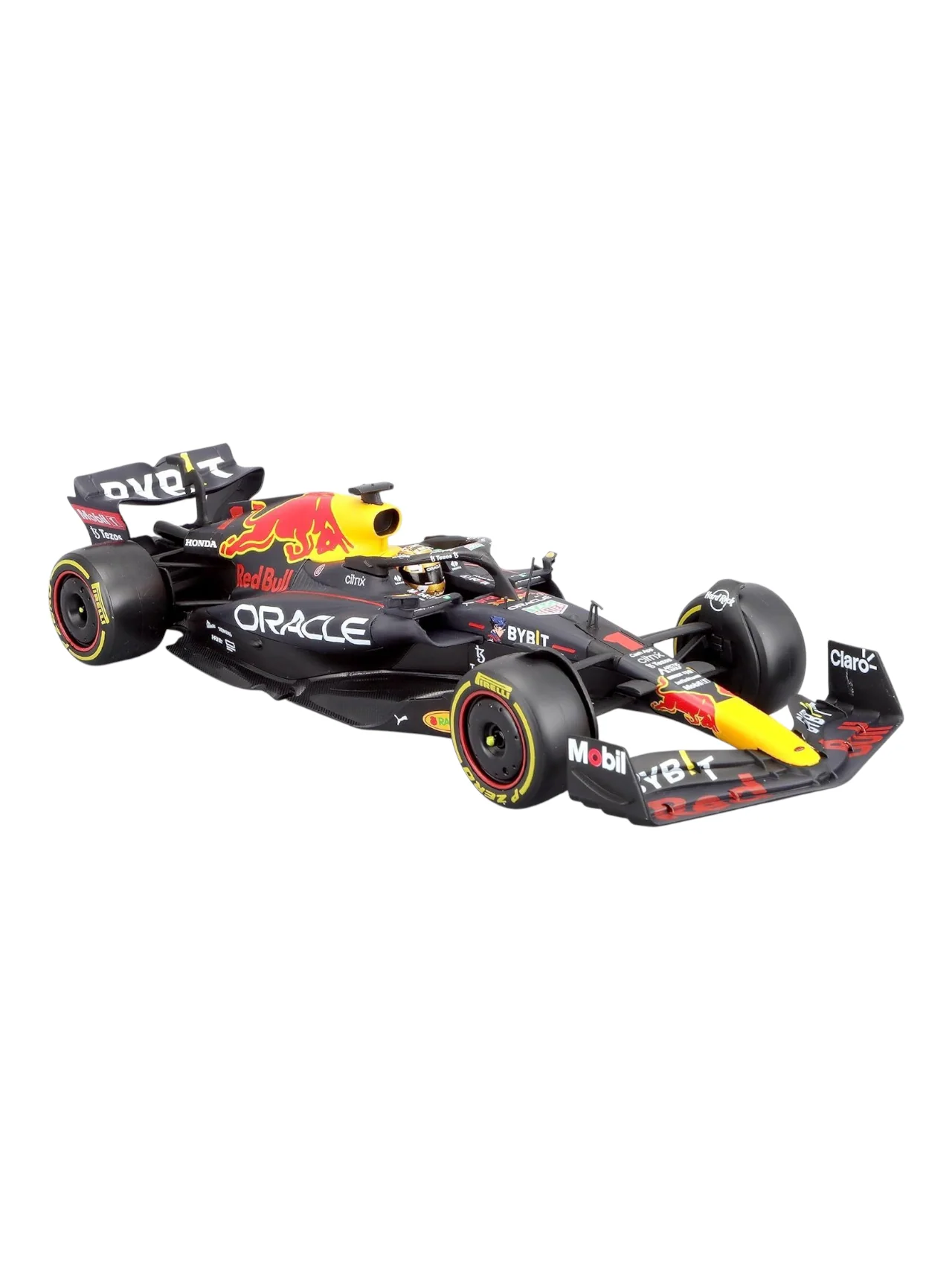 Bburago Formula 1 (F1) Oracle Redbull Winner Abu Dhabi Grand Prix 2022 Max Verstappen 1:24 Scale (With Acrylic Case) - Image 3
