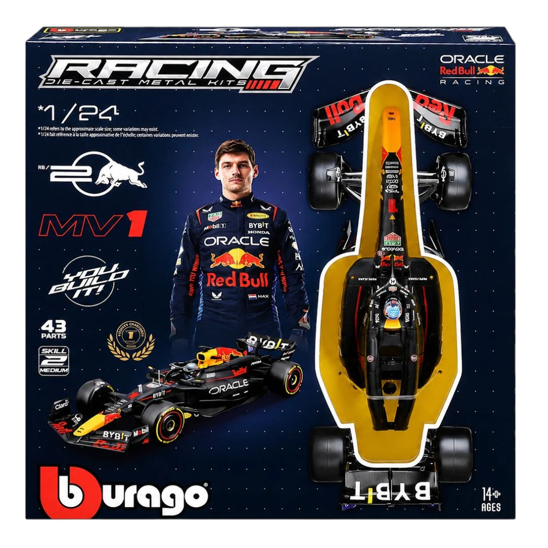 Bburago Oracle Red Bull Racing RB20 No 1. Max Verstappen 2024 Imported 1:64 Scale 43 Parts - Image 5
