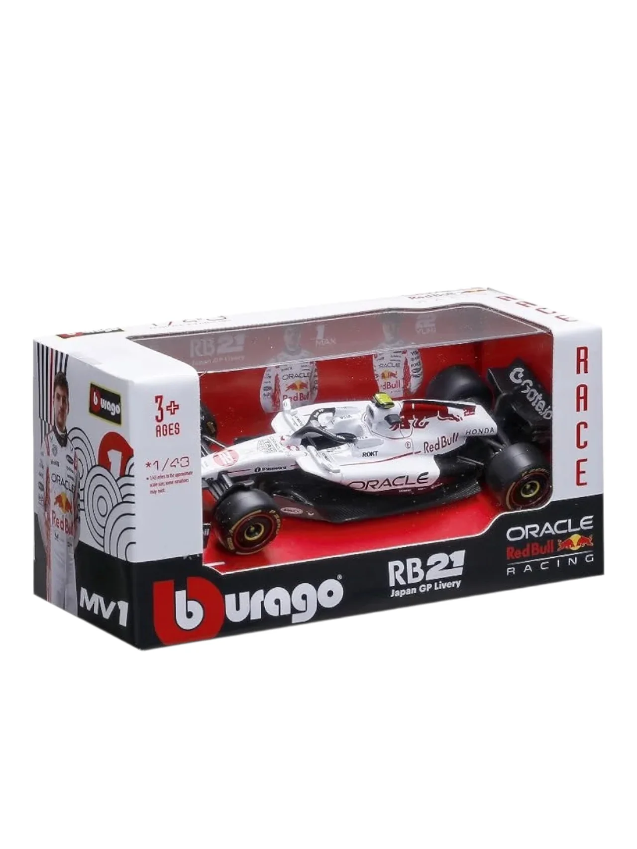 Bburago oracle red bull racing rb21 (No.22) japan gp livery 22 yuki tsunoda 1:43 Scale Bburago-18-38233