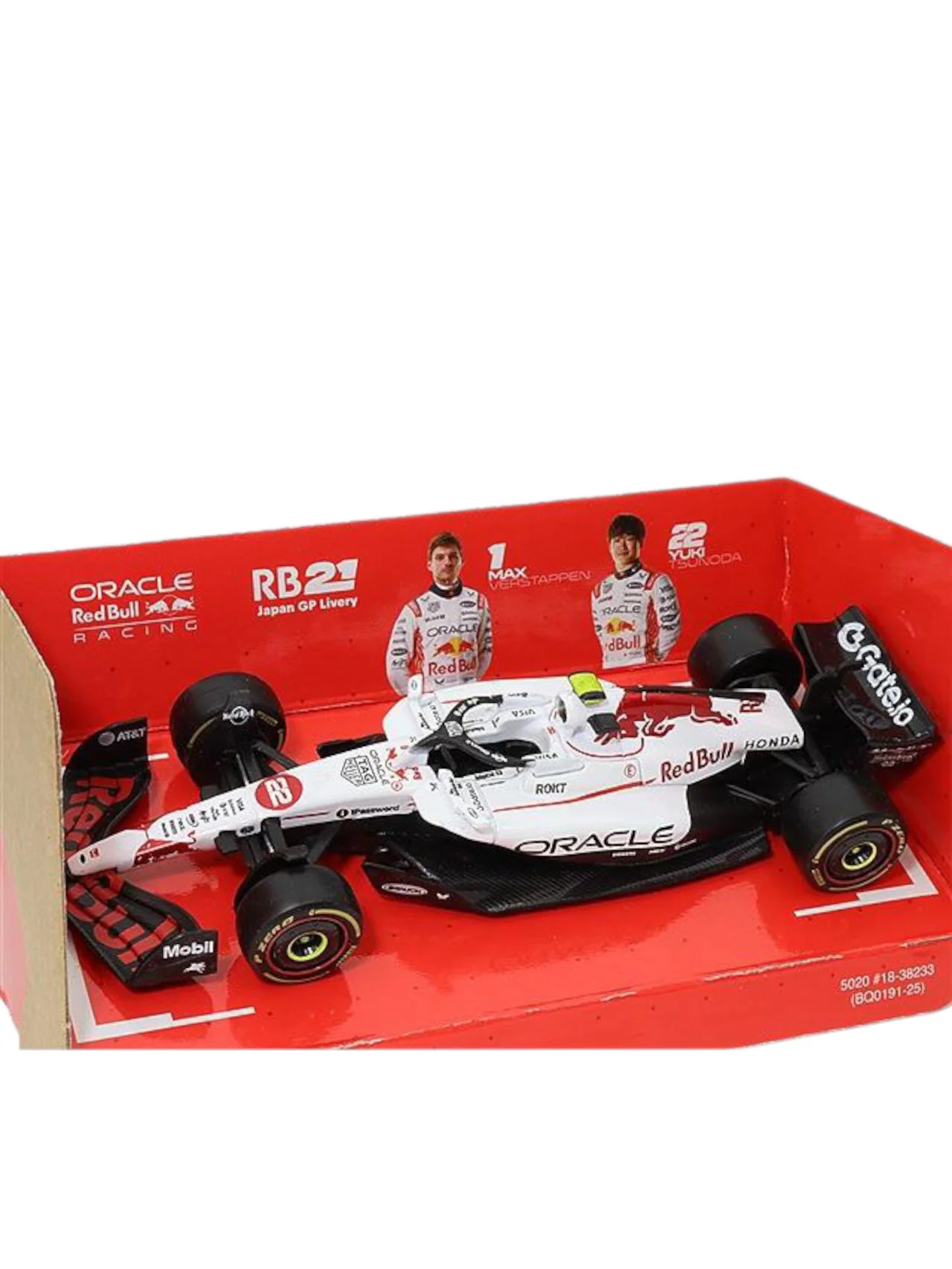 Bburago oracle red bull racing rb21 (No.22) japan gp livery 22 yuki tsunoda 1:43 Scale Bburago-18-38233 - Image 5