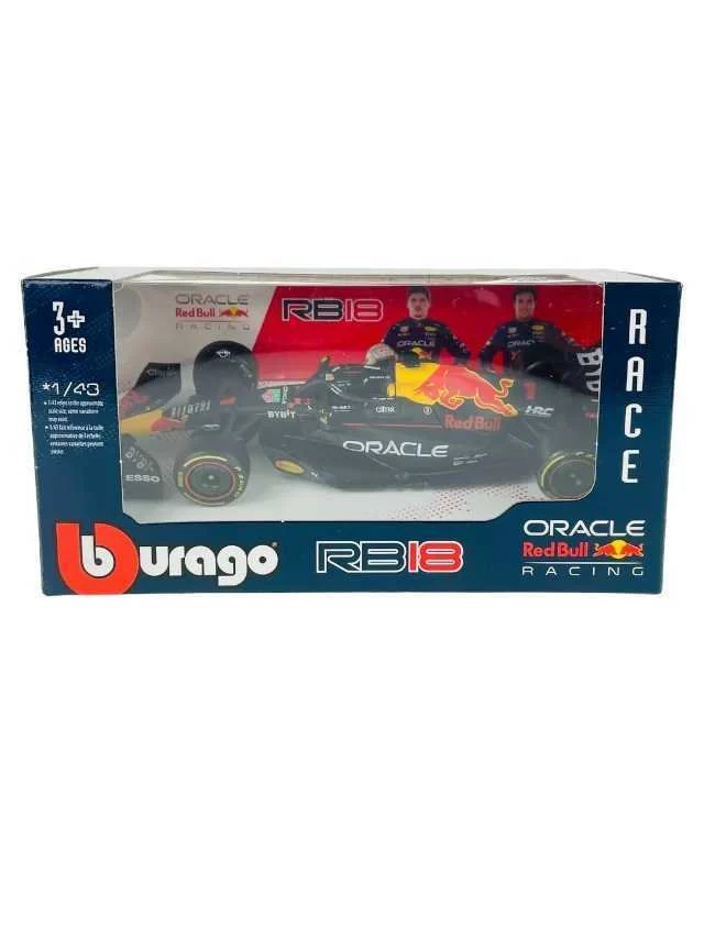 Bburago Formula 1 Oracle Redbull Racing Max Verstappen RB18 1:43 Scale