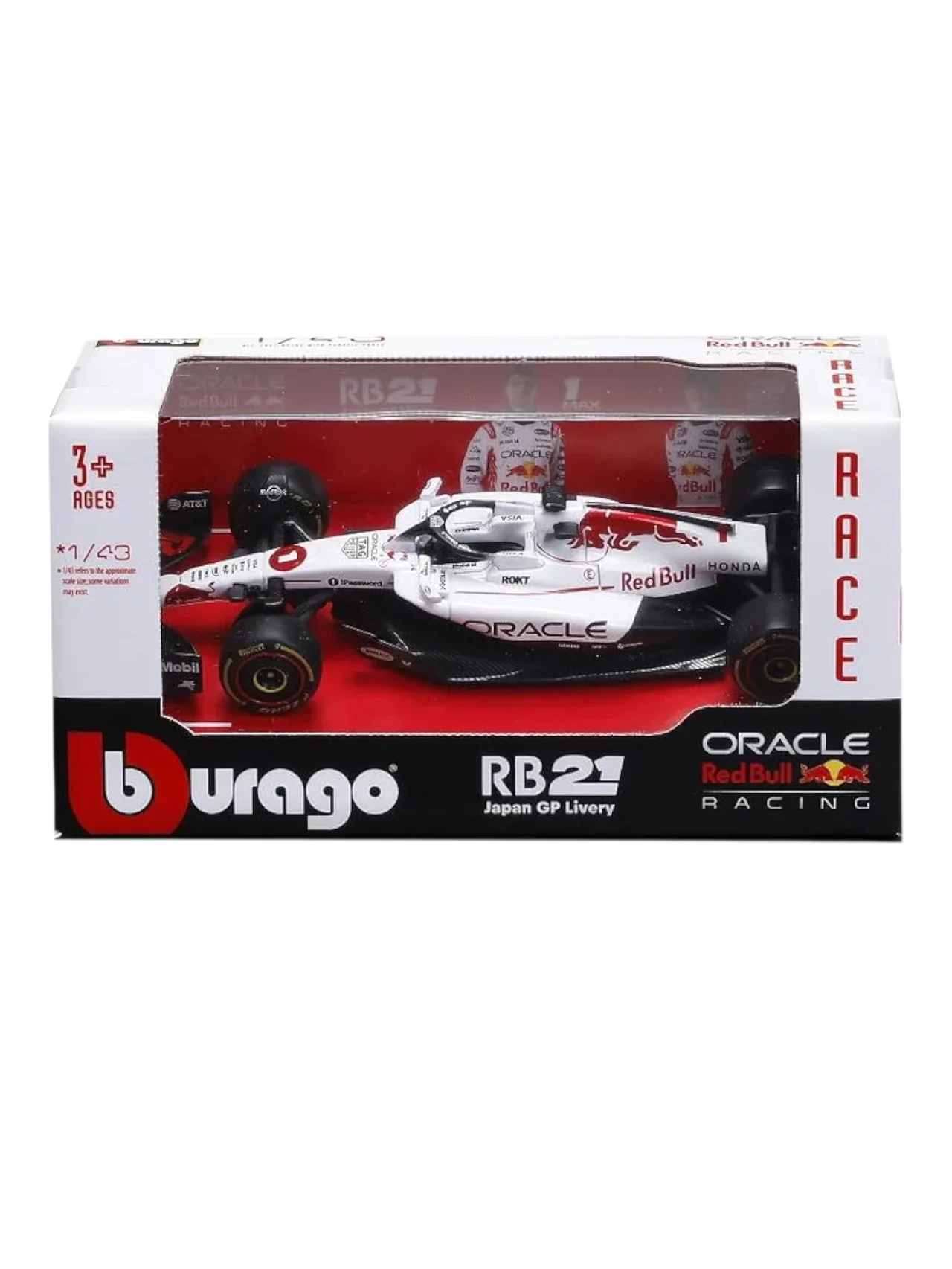 Bburago RB21 oracle red bull racing formula ( f1) 1 max verstappen Japan GP Livery (No.1)1:43 Scale